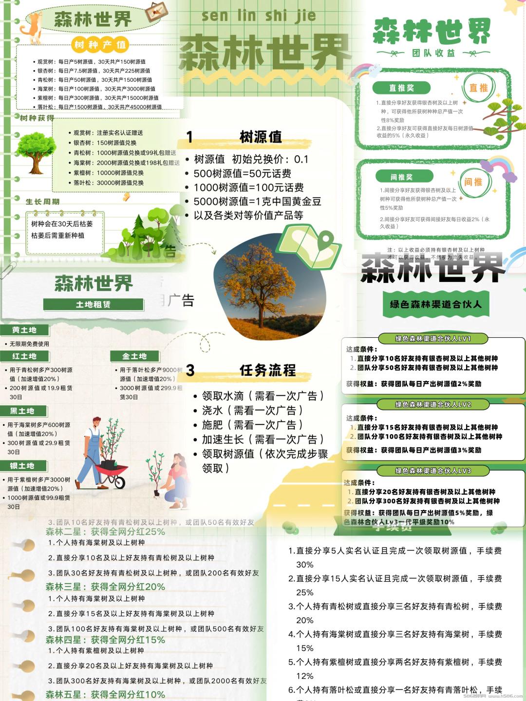 森林世界首码对接，零撸大项目，刚刚上线