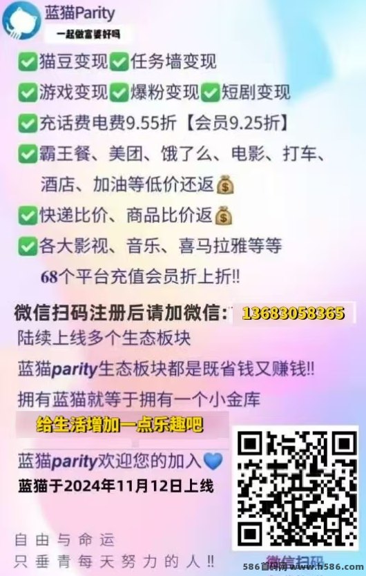 图片[1]-蓝猫  汇聚全网各类挣钱板块-首码项目网