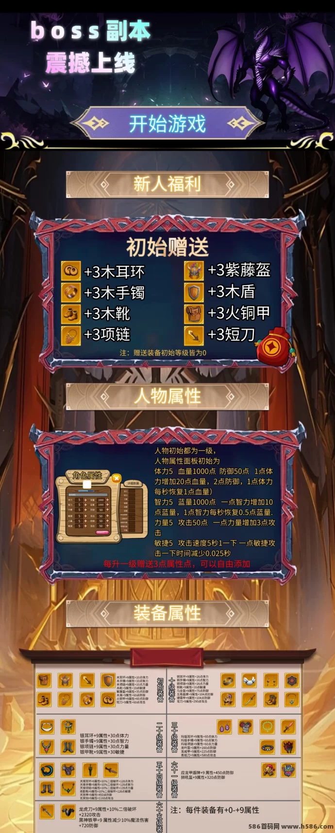 矿工大亨BOSS副本上线，立即获得一套初始0级装备，快速开启冒险！