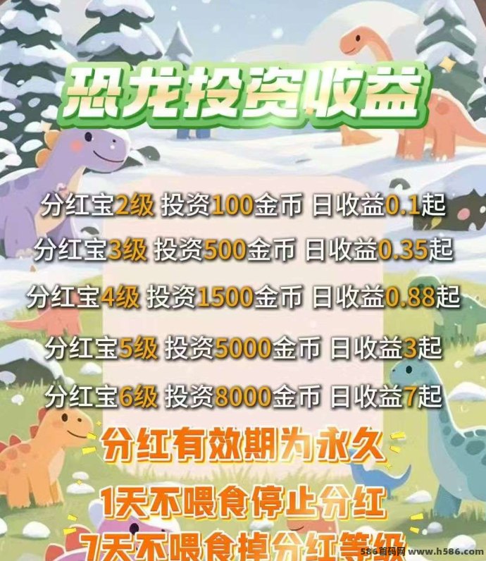 恐龙打工日记上线！轻松上手，每天褂机产出金豆，0撸小游戏！
