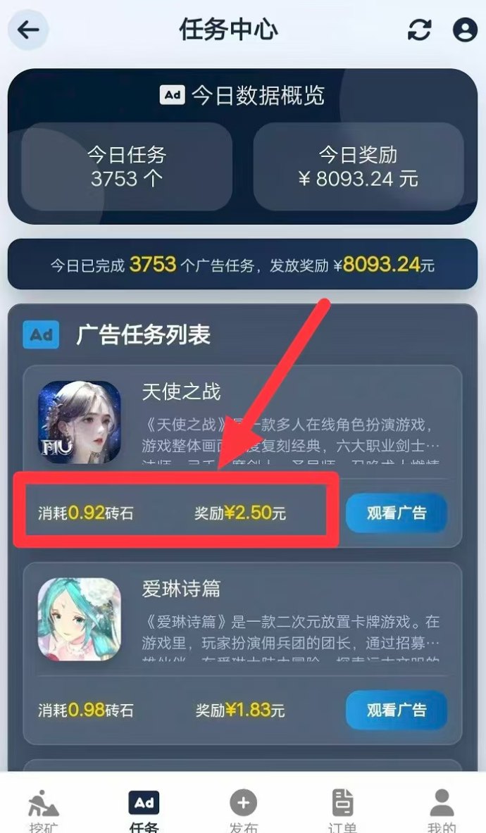 挖多多云算力褂机项目来袭！自动挖掘+看广告双收溢，每天轻松赚200+