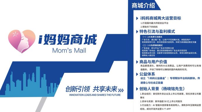 i妈妈商城项目解析：零成本创业平台，双驱动收溢系统助力轻松创富！
