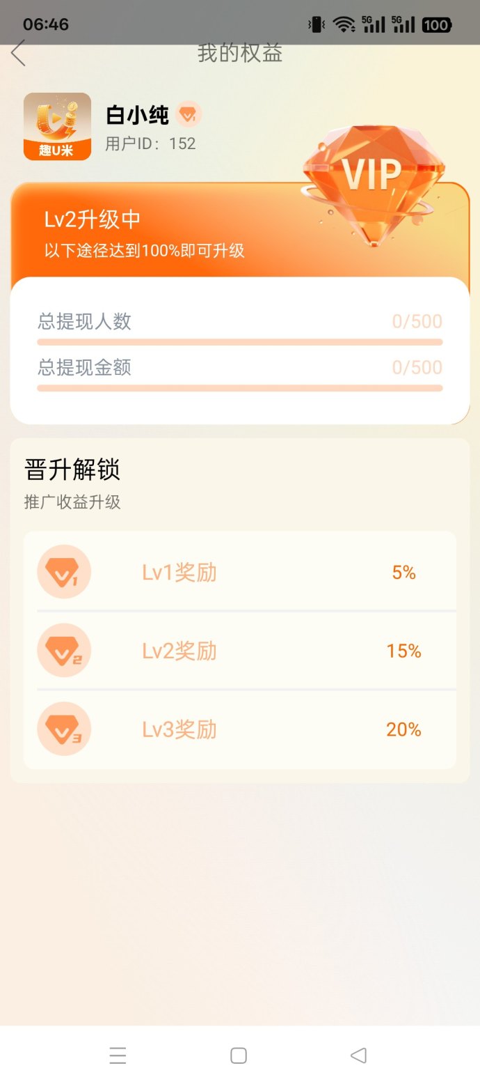 趣U米：看广告赚米，保底收溢高，团队模式轻松盈利！