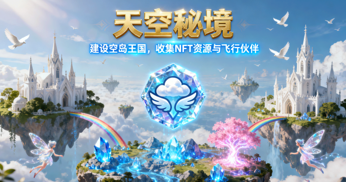 ​天空秘境：建设空岛王国，收集NFT资源与飞行伙伴