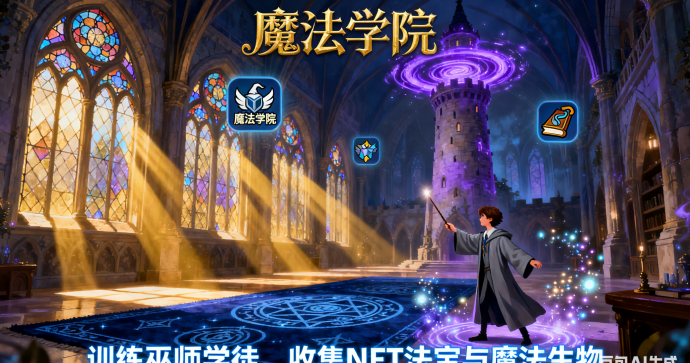 魔法学院新玩法！训练学徒，收集NFT法宝与魔法生物，探索神秘世界！