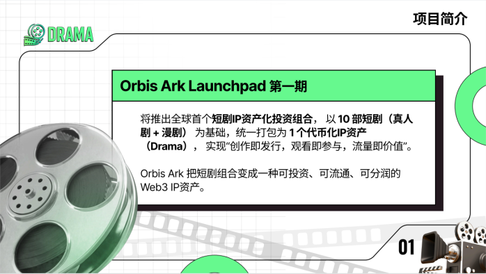 Orbis Ark全球首创RWA+IP资产化Web3平台，Darma短剧组合即将上线，节点认购火热开启！