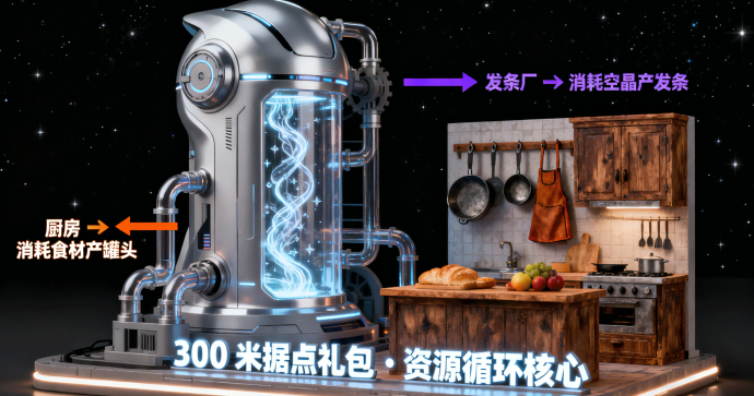 空岛Era双端开启！11月15日内测 · 17日正式上线，新人29.9礼包抽冒险家、300米据点构建资源循环体系