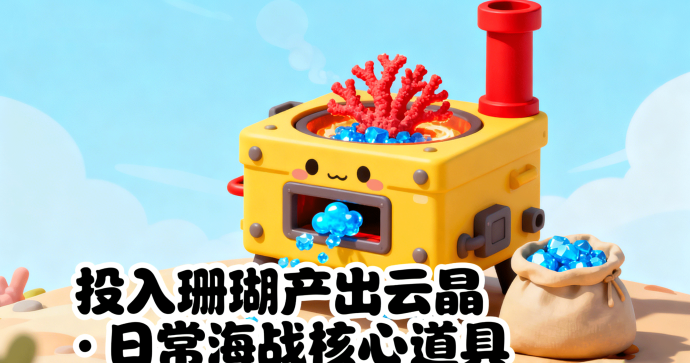 幻灵荣耀冶炼工坊全解析：珊瑚岛熔炉、云晶产出及海战核心玩法攻略