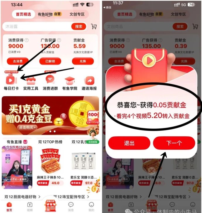 ​有鱼生活攻略：新用户轻松赚25-30圆，每日看广告稳定收溢教程！