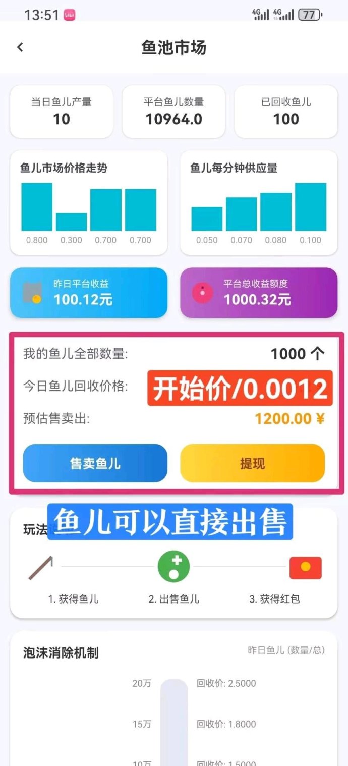 鱼塘APP攻略：上线送鱼竿，轻松养鱼赚收溢，邀好友享双重分成！