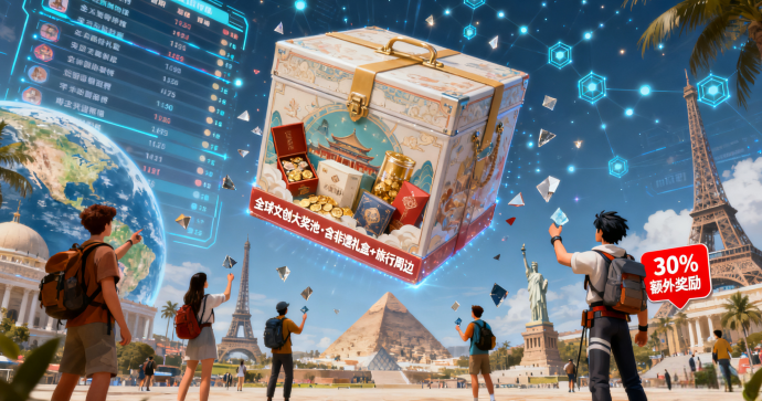 环球旅物：链上足迹图鉴！ 打卡+藏品合成+团队协作，送旅行箱NFT+实体潮玩兑换！