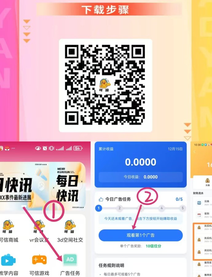 可信：信任保障！0.3可提，分荭模式来袭！