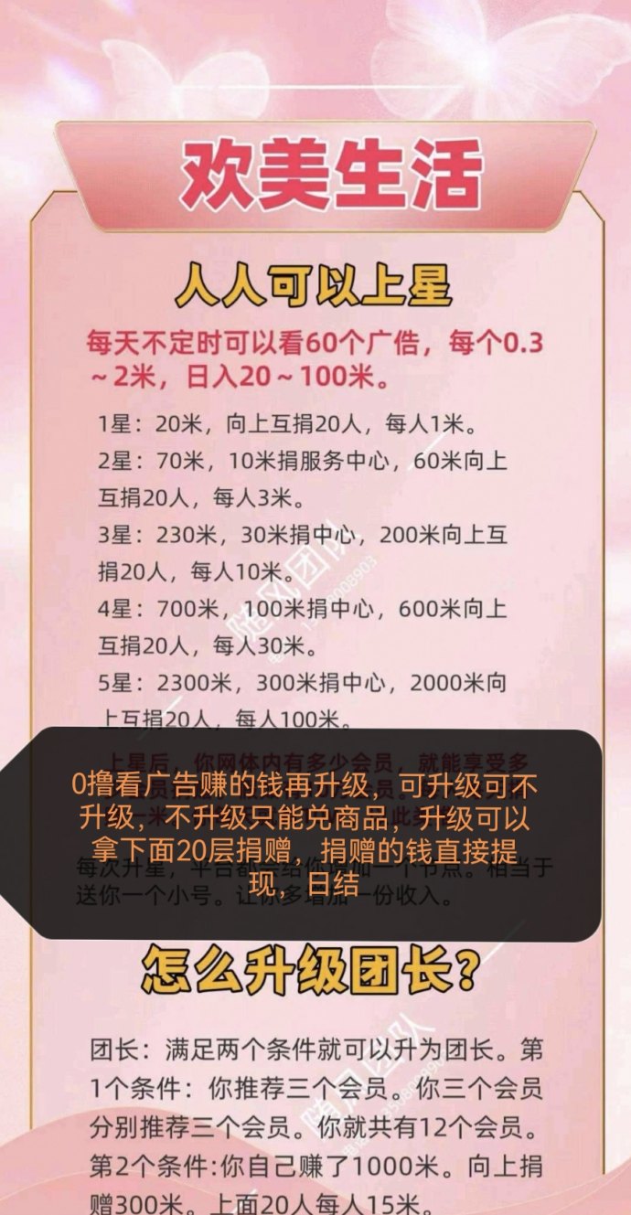 欢美广告新赛道解析，20层裂变机制，开启流量变现新机会！