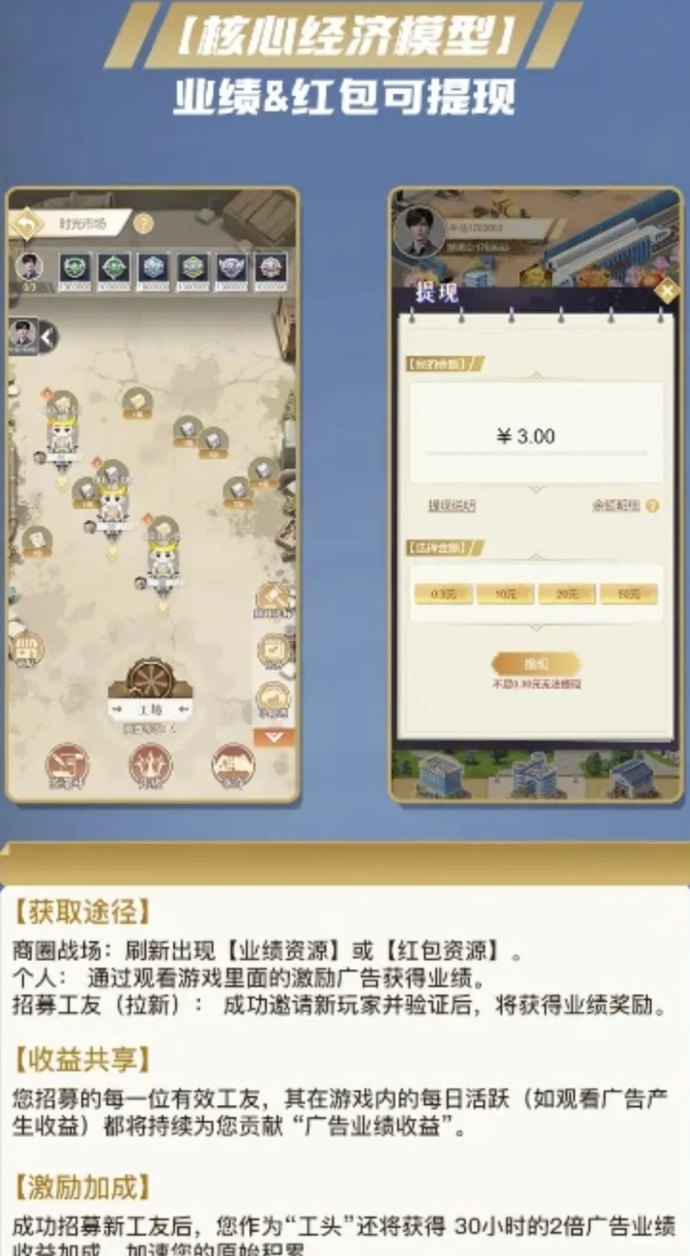 牛马年代：零成本模拟经营轻松赚米，0.3圆起提！