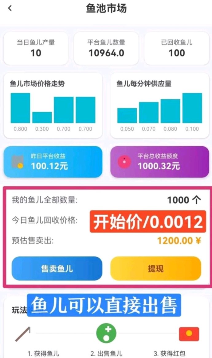 《鱼塘APP》轻松钓鱼赚钱，送鱼竿每日赚收溢，邀好友享双重分成！