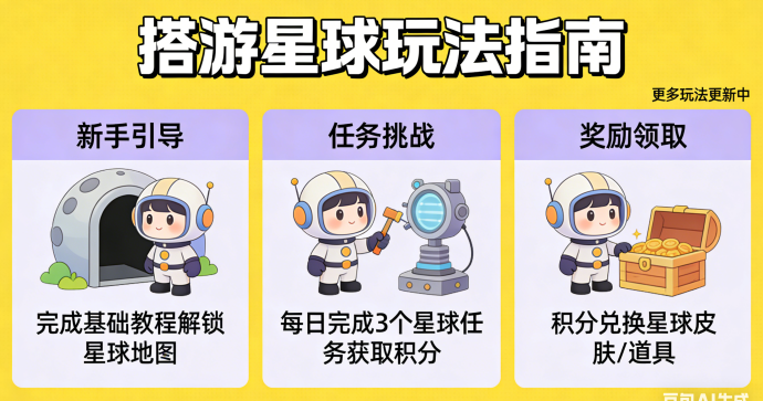 新手必读！搭游星球搭建技巧，让资源不打水漂