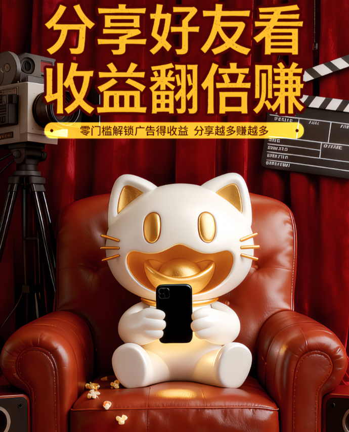 ​爱创猫：零投入，看短剧赚零花钱，AI自动生成视频轻松做副业！