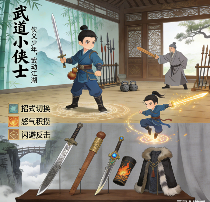 武道小侠士新手攻略：怎么提升战力更快速？不浪费丹药