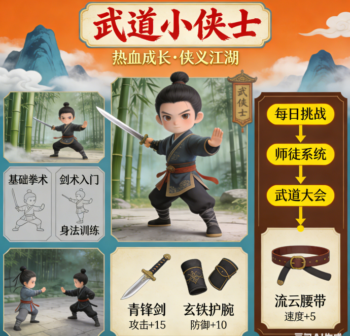武道小侠士新手攻略：怎么提升战力更快速？不浪费丹药
