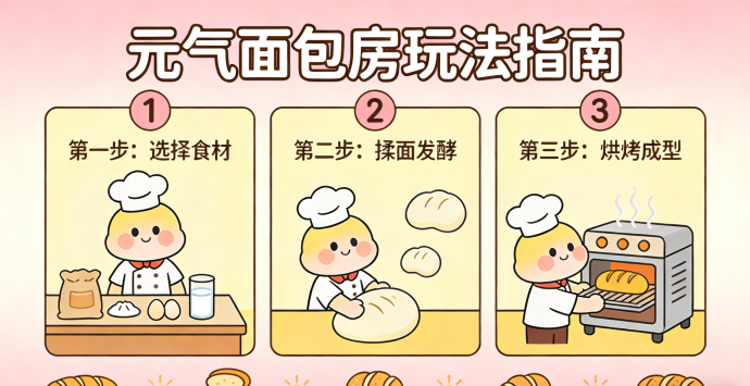 元气面包房新手避坑：怎么制作面包更赚钱？不浪费面粉