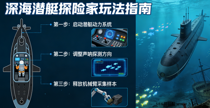 深海潜艇探险家新手指南：如何精确探测，节省每一滴能源