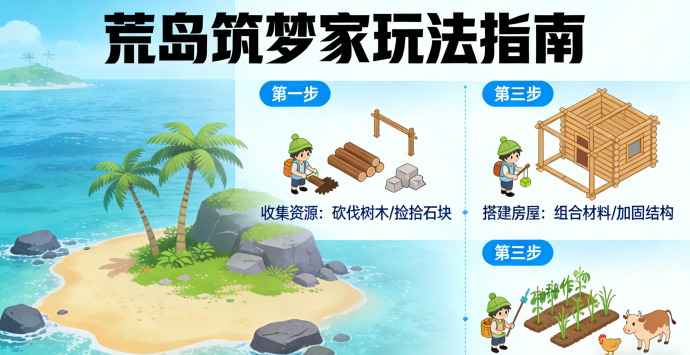 荒岛筑梦家1.5版本更新前瞻：探索新岛屿，打造新生存家园！