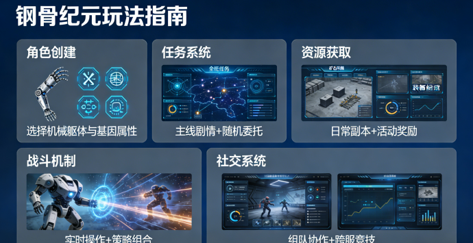 钢骨纪元深度分析：机械骨架与末日重生，打造强力生存之路！