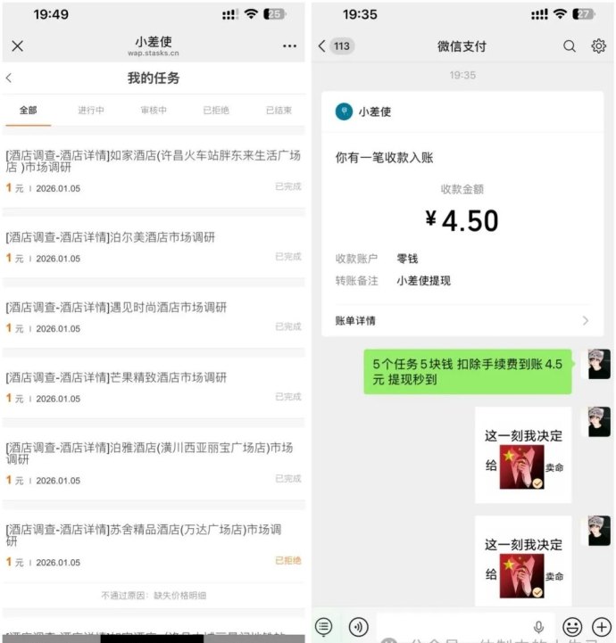 小差使全攻略：酒店截图任务，赚取高单价奖励！