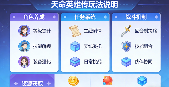 从新手到高手！天命英雄传副本与PVP对战快速上手与突破技巧！