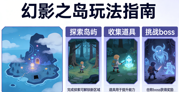 幻影之岛新手指南：任务与秘境探险积累资源与金币！