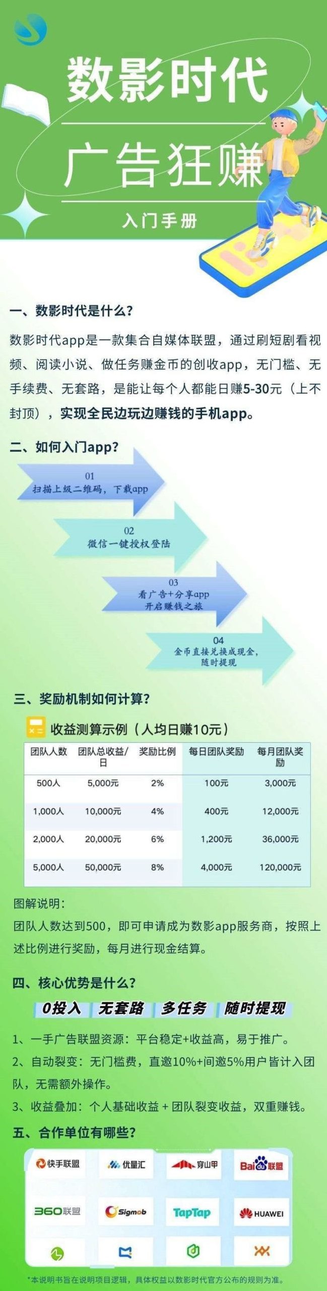 数影时代广告任务平台玩法解析：每天看30条广告即可赚米，不养机轻松累积收溢！