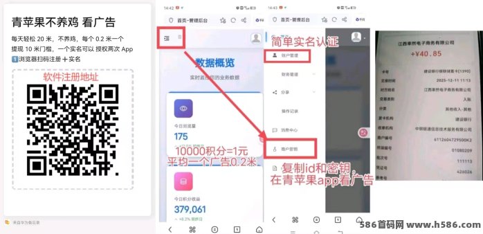 ​青苹果看广告玩法解析：无需插件自动运行，零成本实现稳定提取！