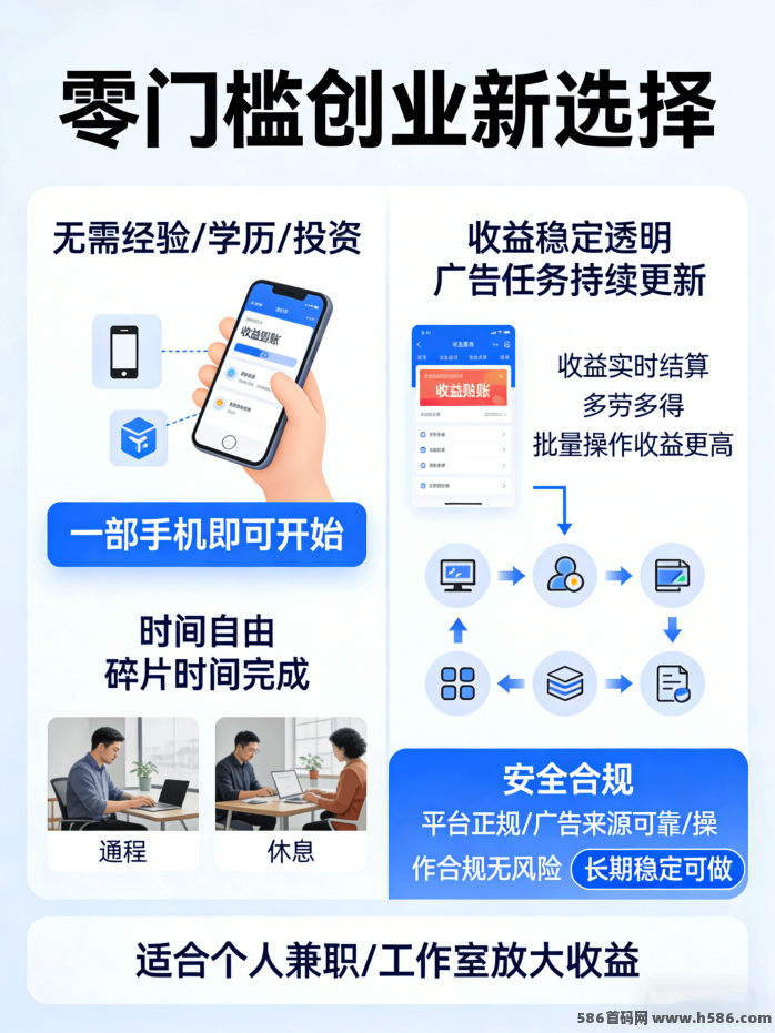 项目火热内测中，手机观看广告获得收溢！招代理团队长！