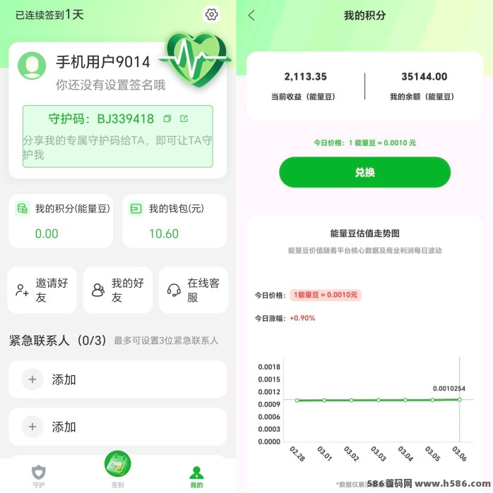 还好么：0投入签到赚豆子！轻松赚米！