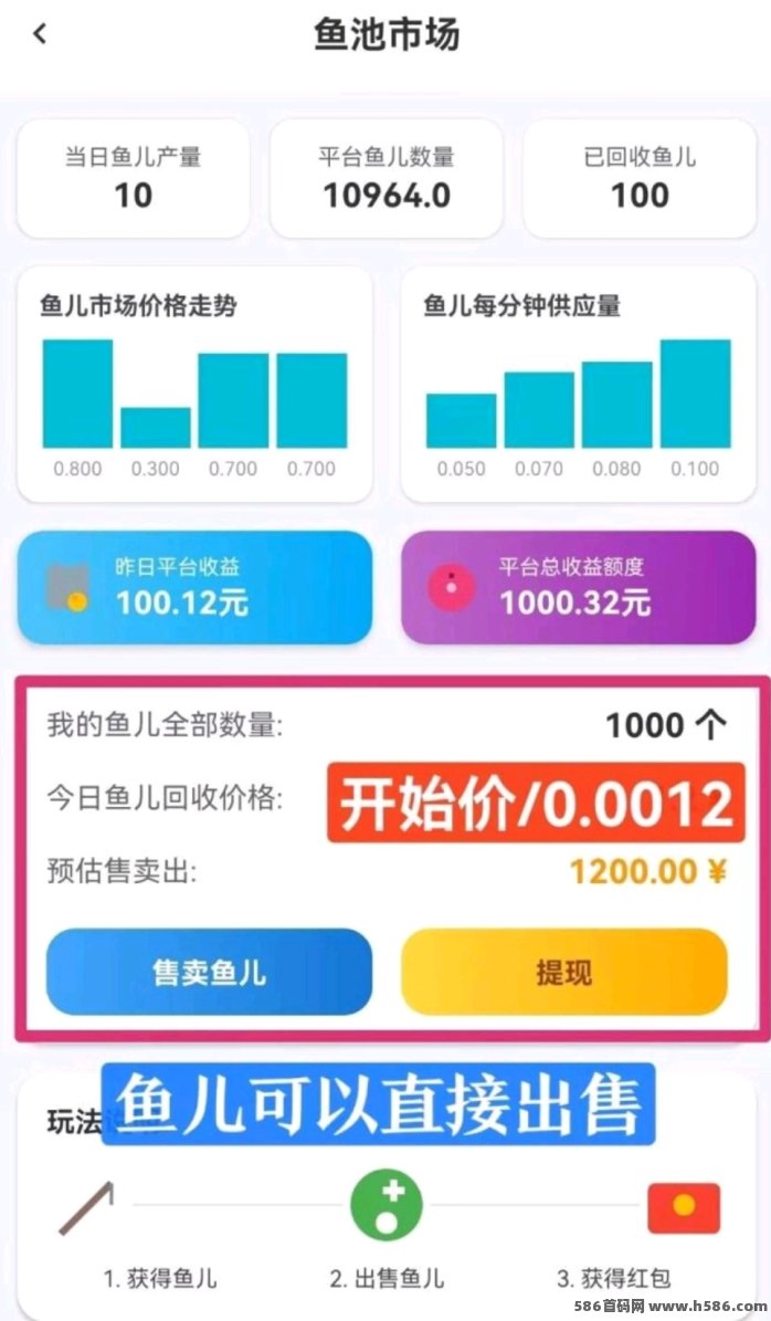 鱼塘APP首码上线：零成本养鱼，每日轻松赚收溢！