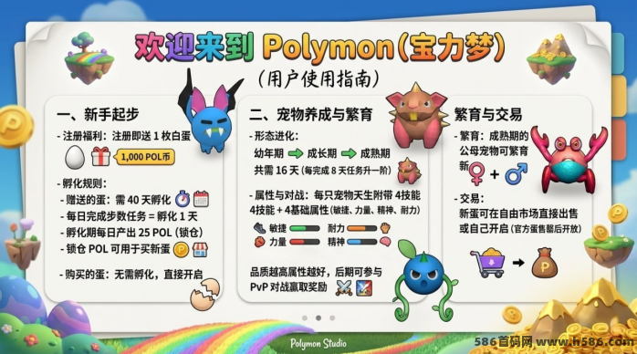 宝力梦Polymon首发攻略，免费盲盒开局，零门槛轻松变现新玩法！