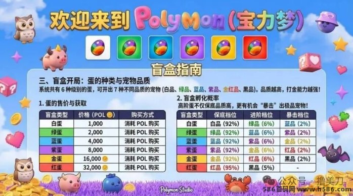 宝力梦，宠物孵化模式，零投入轻松赚 POL