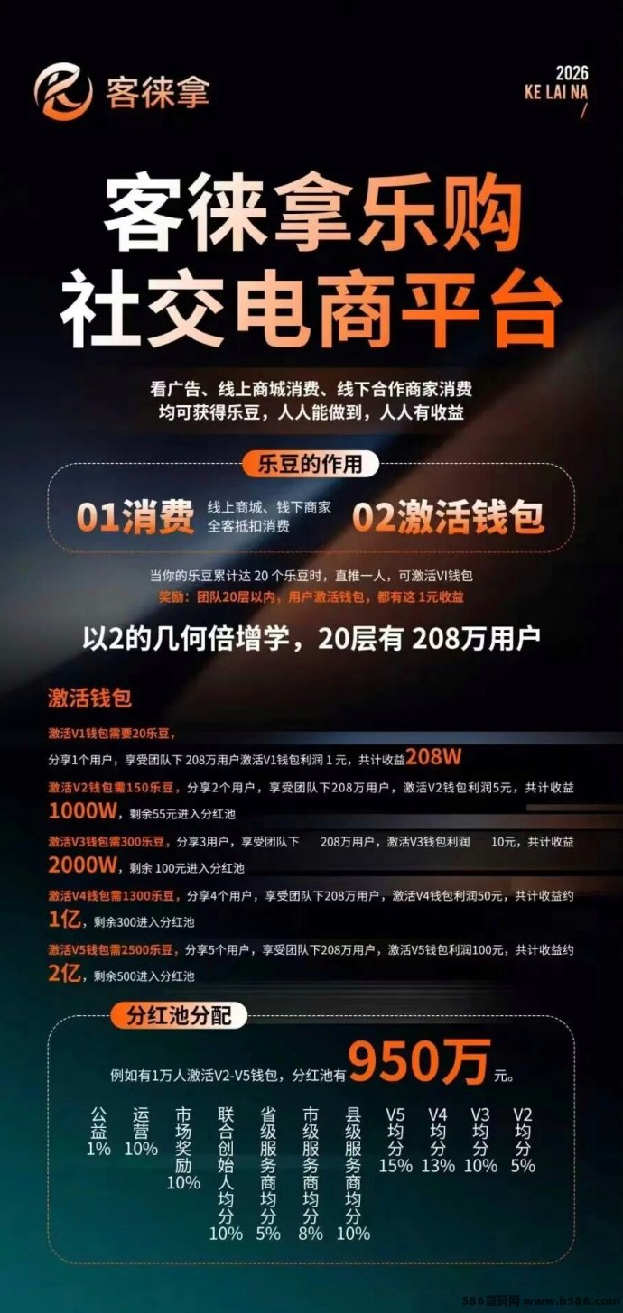 ​客徕拿乐购商城首码招募：0投看广告，每天轻松赚乐豆！