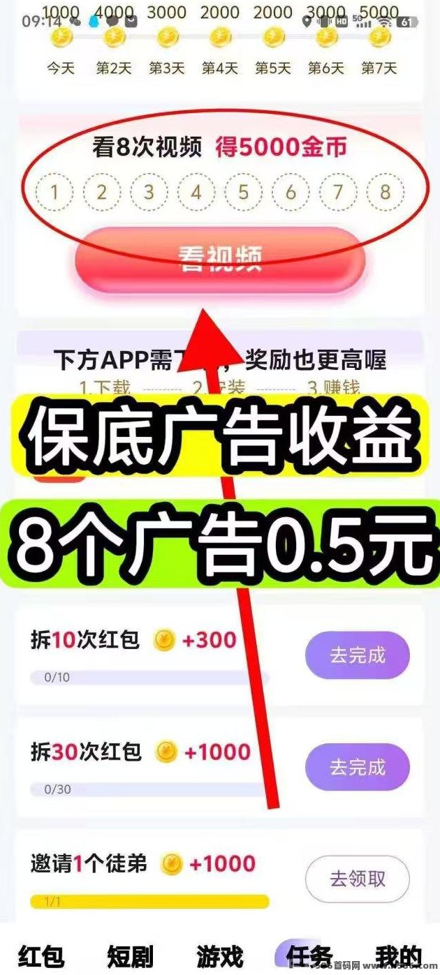 百赚联盟新玩法！广告赚米保底高，单机轻松日入15+！