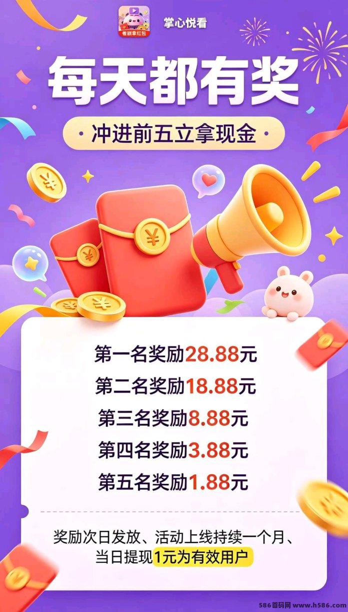 掌心悦看首码上线玩法：不吃权重包包0.29米，刚上线看广项目！