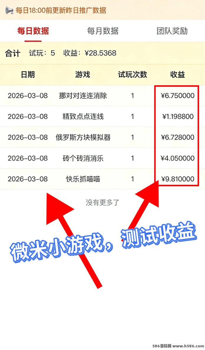 微米小游戏玩法：广告分成模式、可多手机操作！