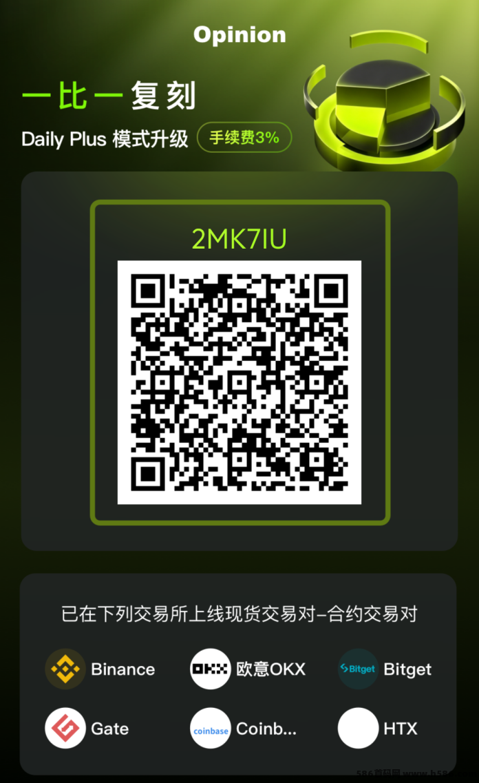 OPN上线1:1复刻Daily玩法，多人观点市场开启，前100名V3玩家享限时奖励
