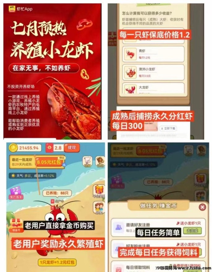 虾宝自动生成，价格实时涨，随时兑换！
