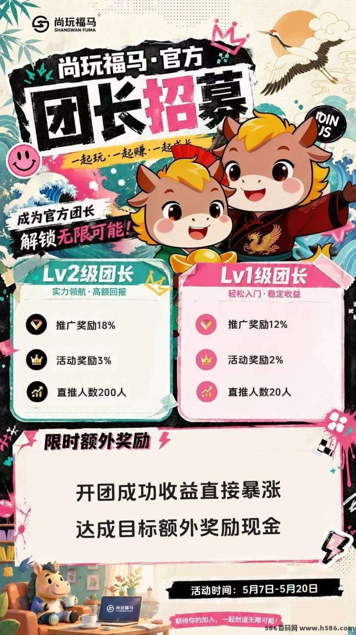 ​尚玩福马上线，合成+广告赚米玩法，保底收溢模式开启！