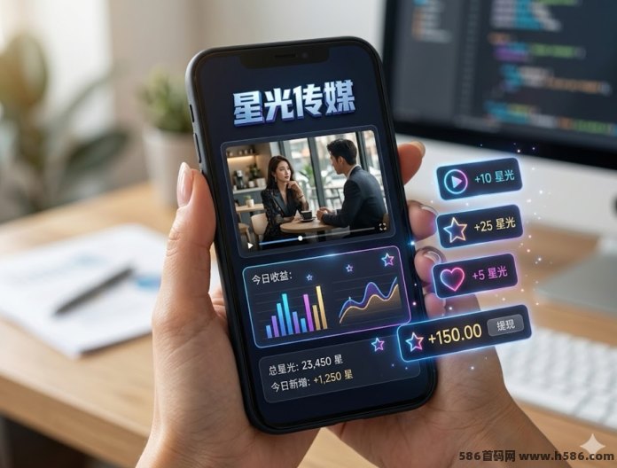 星光传媒：2026短视频看播首码，自带自动褂机刷量脚本，满1米提取秒到，团队长直接对接一手排线！